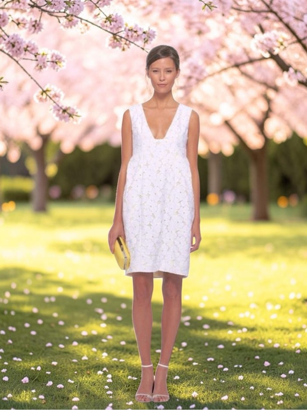 Diane Von Furstenberg Vintage “Clydeena” Flower Lace Dress